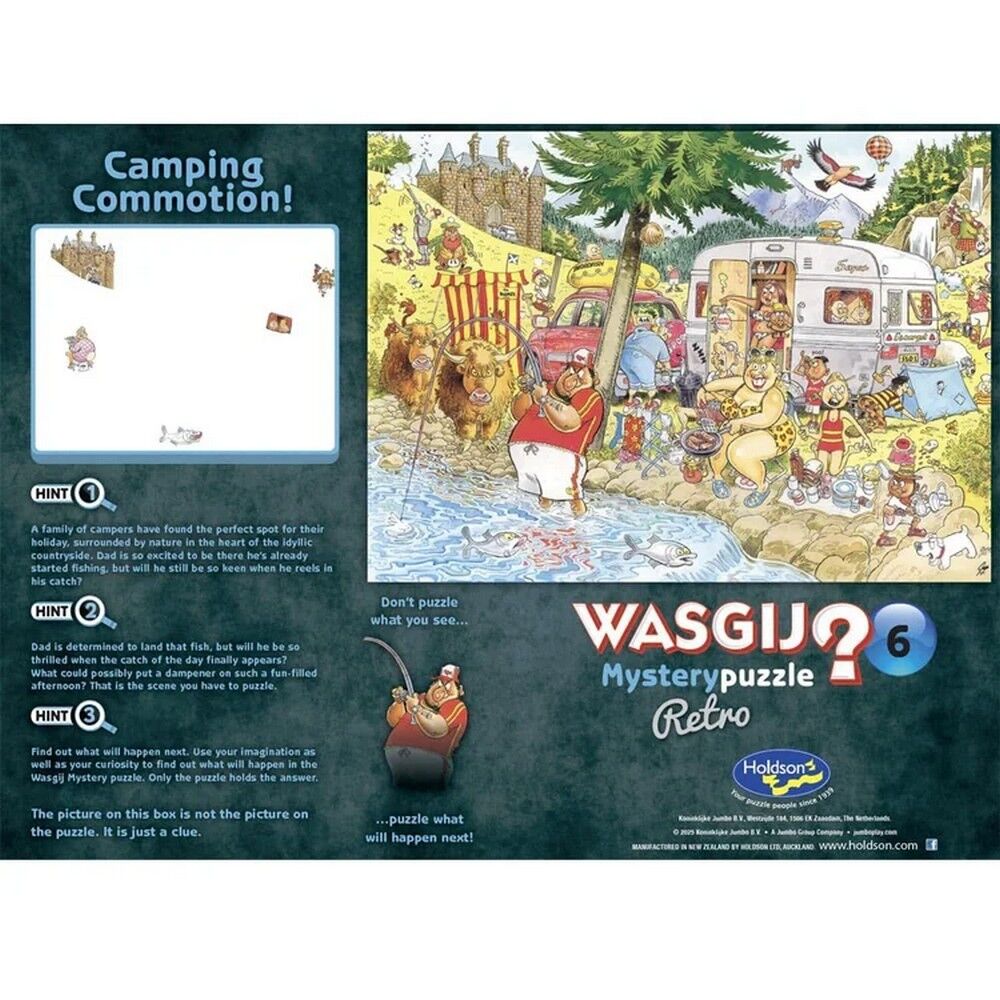Wasgij? 500pc XL Mystery Puzzle #6 Camping Commotion