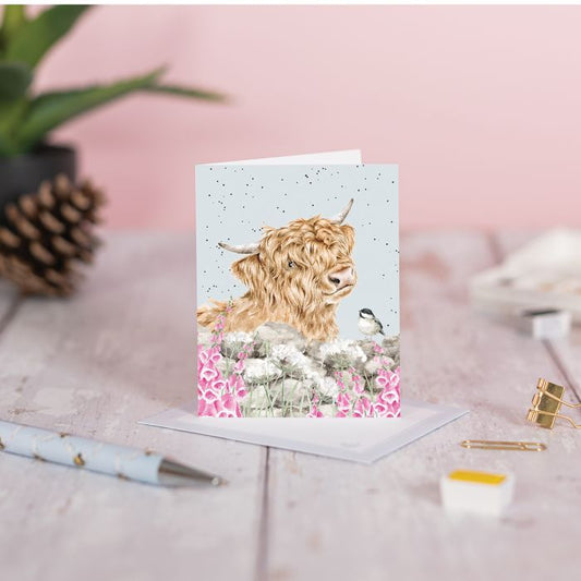 Wrendale Mini Greeting Card Just for Moo