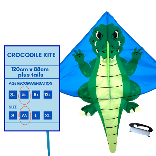 High As A Kite Single Line Kite Crocodile