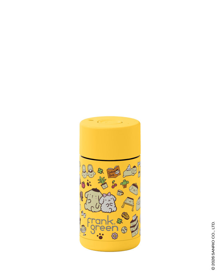 Frank Green 12oz Reusable Cup with Push Button Lid Hello Kitty and Friends PomPomPurin