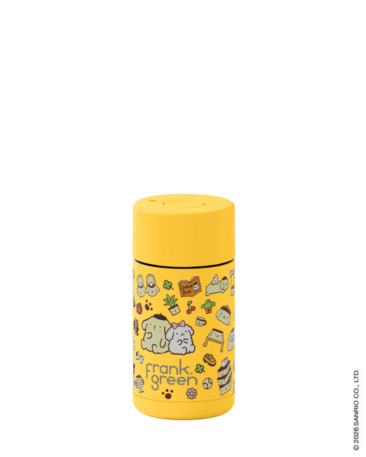 Frank Green 12oz Reusable Cup with Push Button Lid Hello Kitty and Friends PomPomPurin