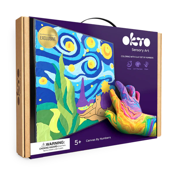 Okto Sensory Art Paint by Numbers with Clay Little Prince Starry Night