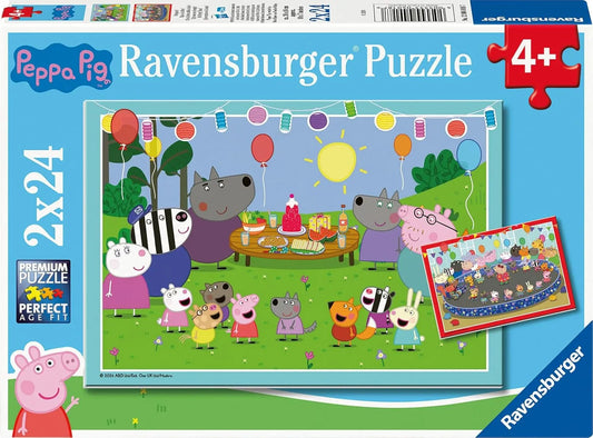 Ravensburger 2x24pc Jigsaw Puzzle Peppa Pig It's Party Time!