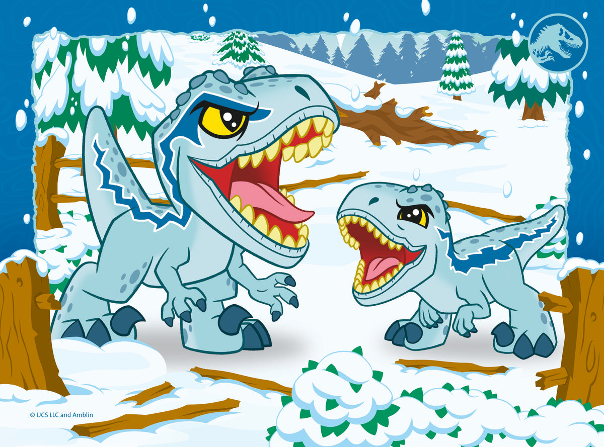 Ravensburger 12/16/20/24pc 4 in a Box Jigsaw Puzzle Jurassic Explorers Ready to Explore!