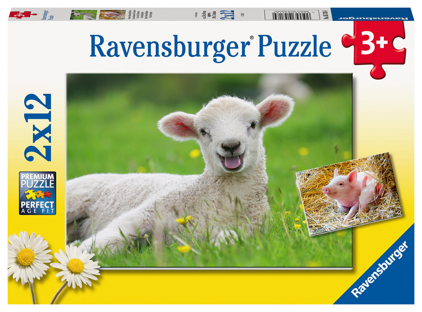 Ravensburger 2x12pc Jigsaw Puzzle Farm Animal Babies