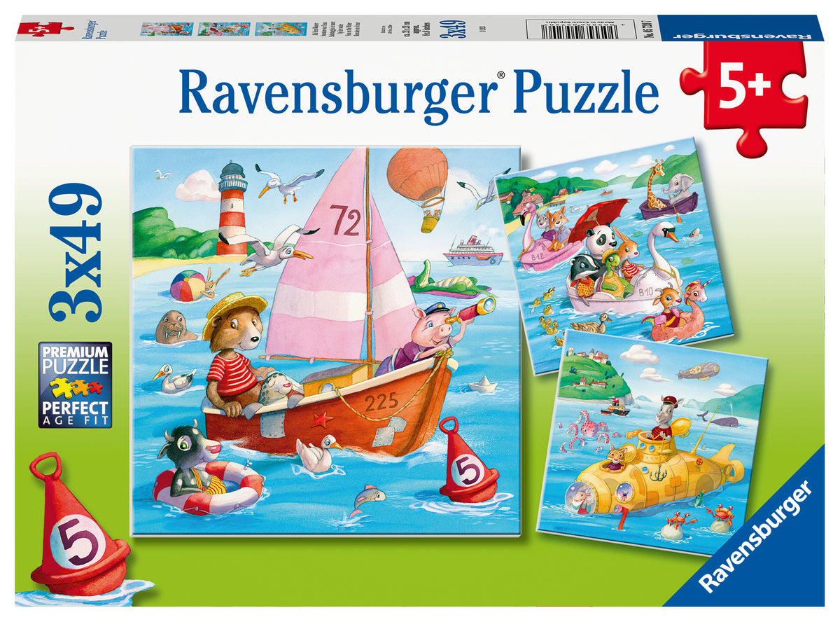 Ravensburger 3x49pc Jigsaw Puzzle Fun On The Water