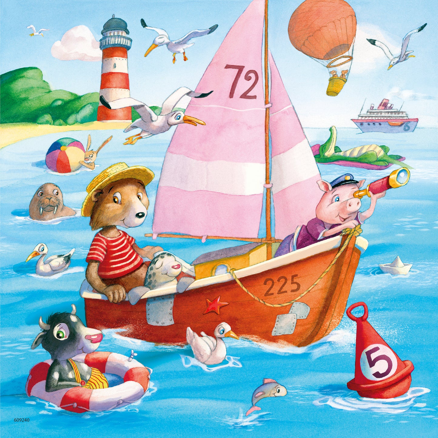 Ravensburger 3x49pc Jigsaw Puzzle Fun On The Water