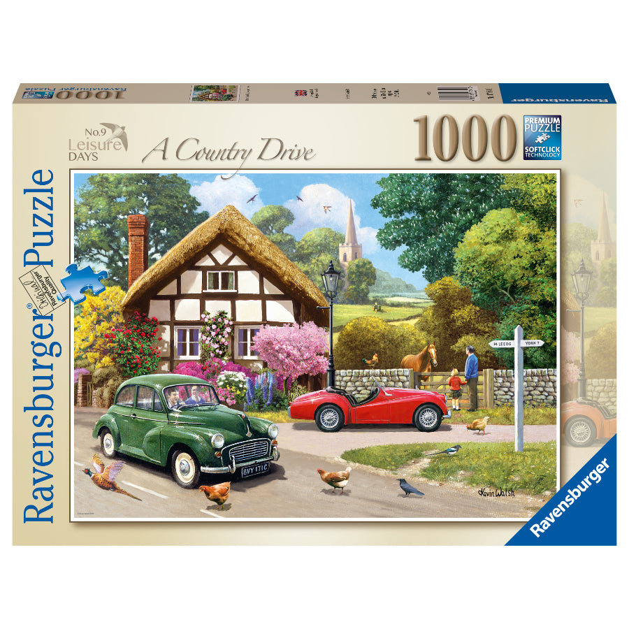 Ravensburger 1000pc Jigsaw Puzzle Leisure Days No.9 A Country Drive