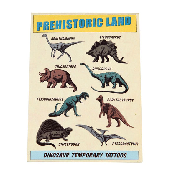 Rex London Temporary Tattoos Prehistoric Land