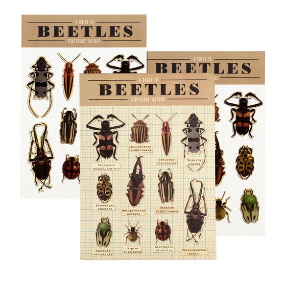 Rex London Temporary Tattoos Beetles