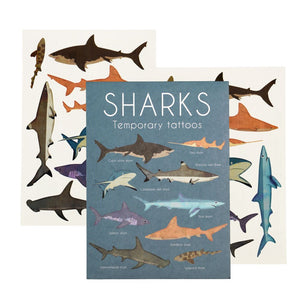 Rex London Temporary Tattoos Sharks