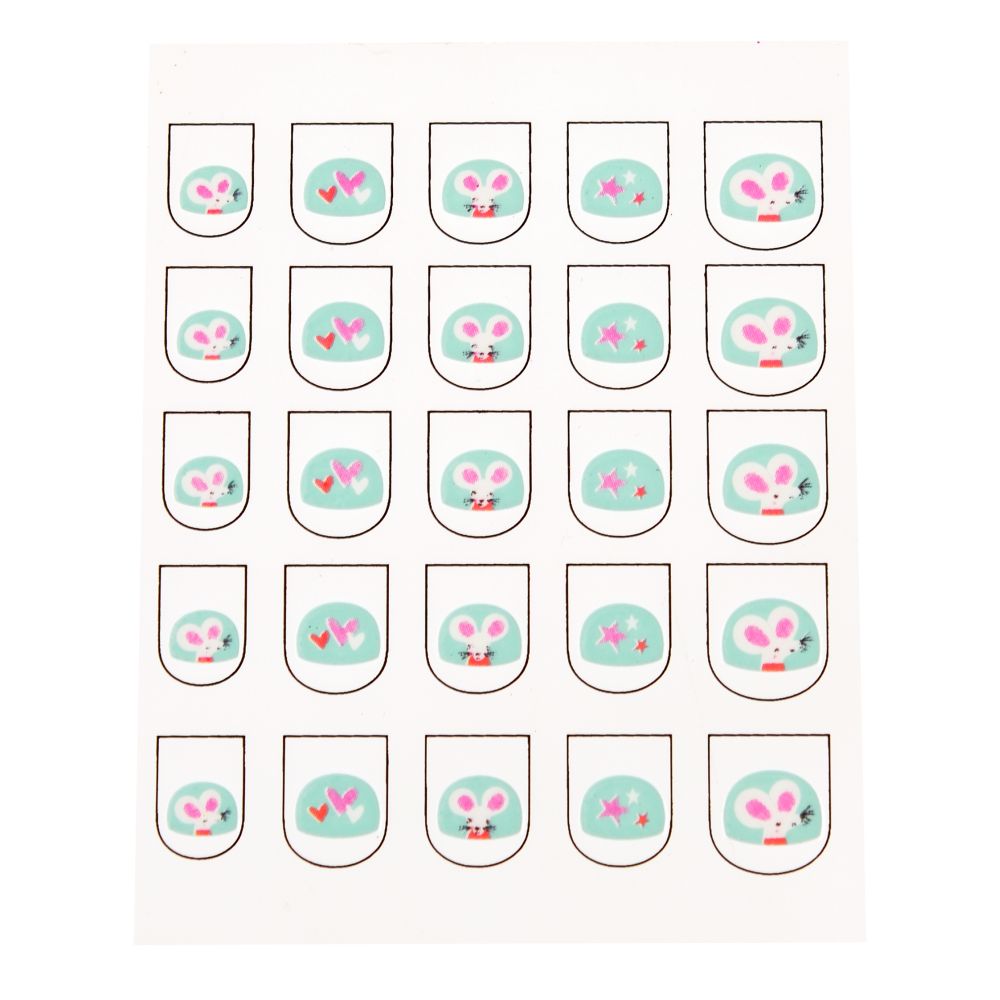 Rex London Nail Stickers Mimi and Milo Mouse