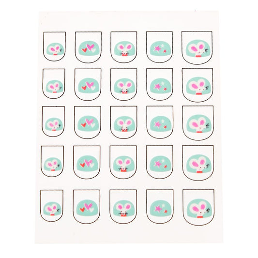 Rex London Nail Stickers Mimi and Milo Mouse