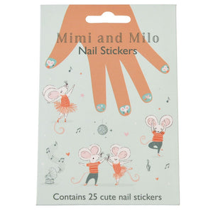 Rex London Nail Stickers Mimi and Milo Mouse