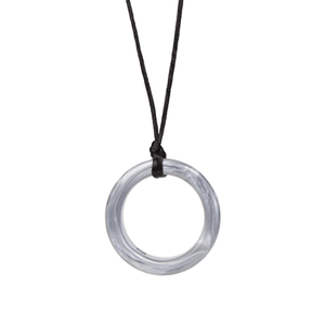 Chewigem Realm Ring Pendant Sensory Chew Silver