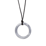 Chewigem Realm Ring Pendant Sensory Chew Silver