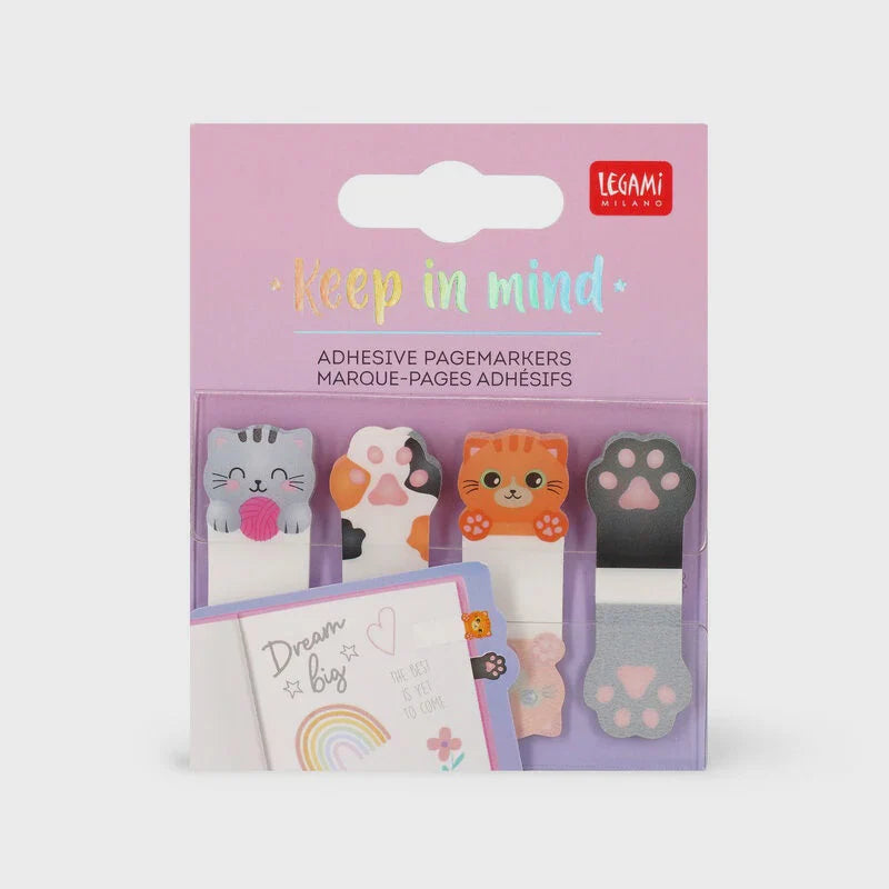 Legami Keep In Mind Adhesive Page Markers Kitty