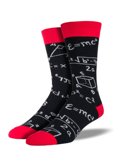 Socksmith Mens Socks Math Black