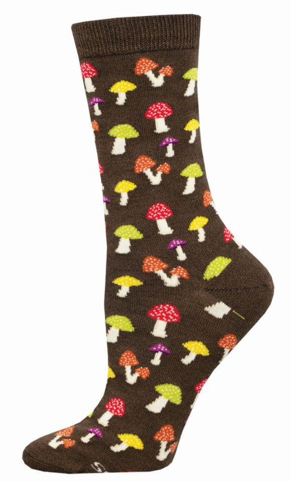 Socksmith Bamboo Ladies Socks Colourful Mushroom Caps