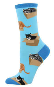 Socksmith Ladies Socks Cat In A Box