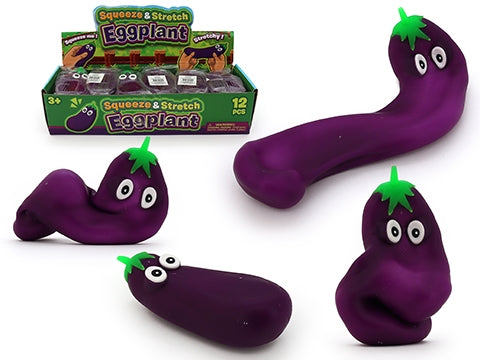 Mouldable Eggplant Sand Filled Sensory Toy