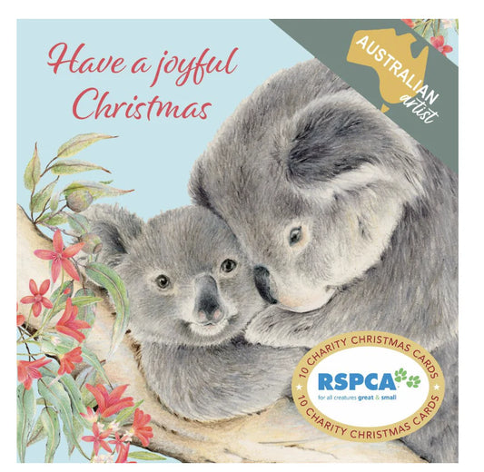Charity Christmas Card 2025 10pk RSPCA Joyful Koala