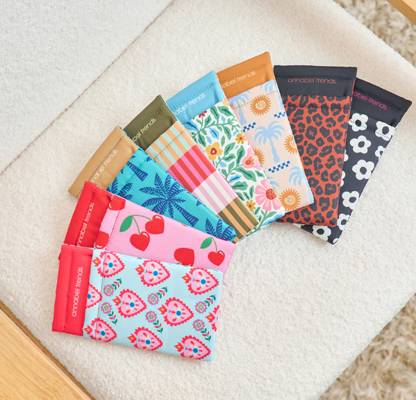 Annabel Trends Double Pocket Glasses Case Assorted Colours