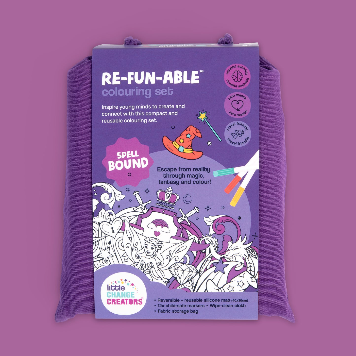 Re-Fun-able Reusable Colouring Set Spellbound