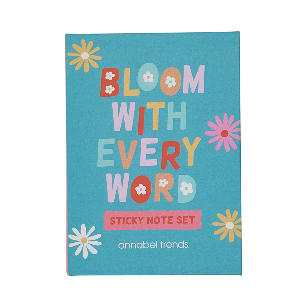 Annabel Trends Sticky Note Set Bloom with Every Word Daisy