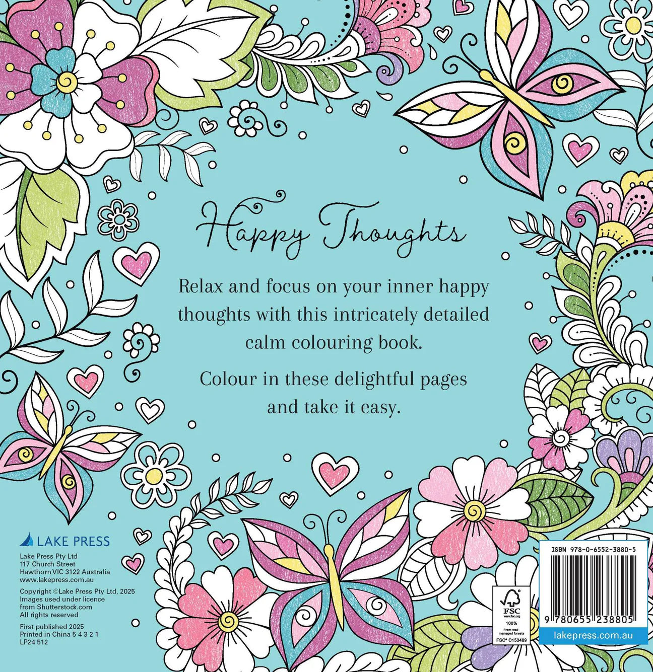 Happy Thoughts Calm Colouring Book