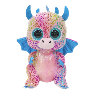 TY Beanie Boos Flint Purple Dragon Regular