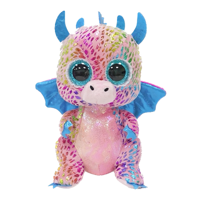 TY Beanie Boos Flint Purple Dragon Regular