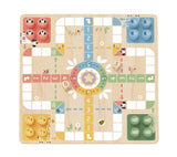 Tooky Toys My Forest Friends 2 in 1 Wooden Ludo and Snakes and Ladders Board Game