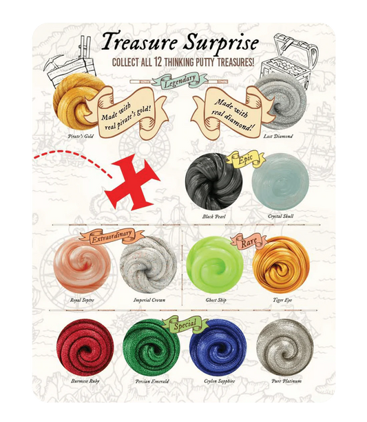 Crazy Aaron's Mini Thinking Putty: Treasure Surprise Assorted