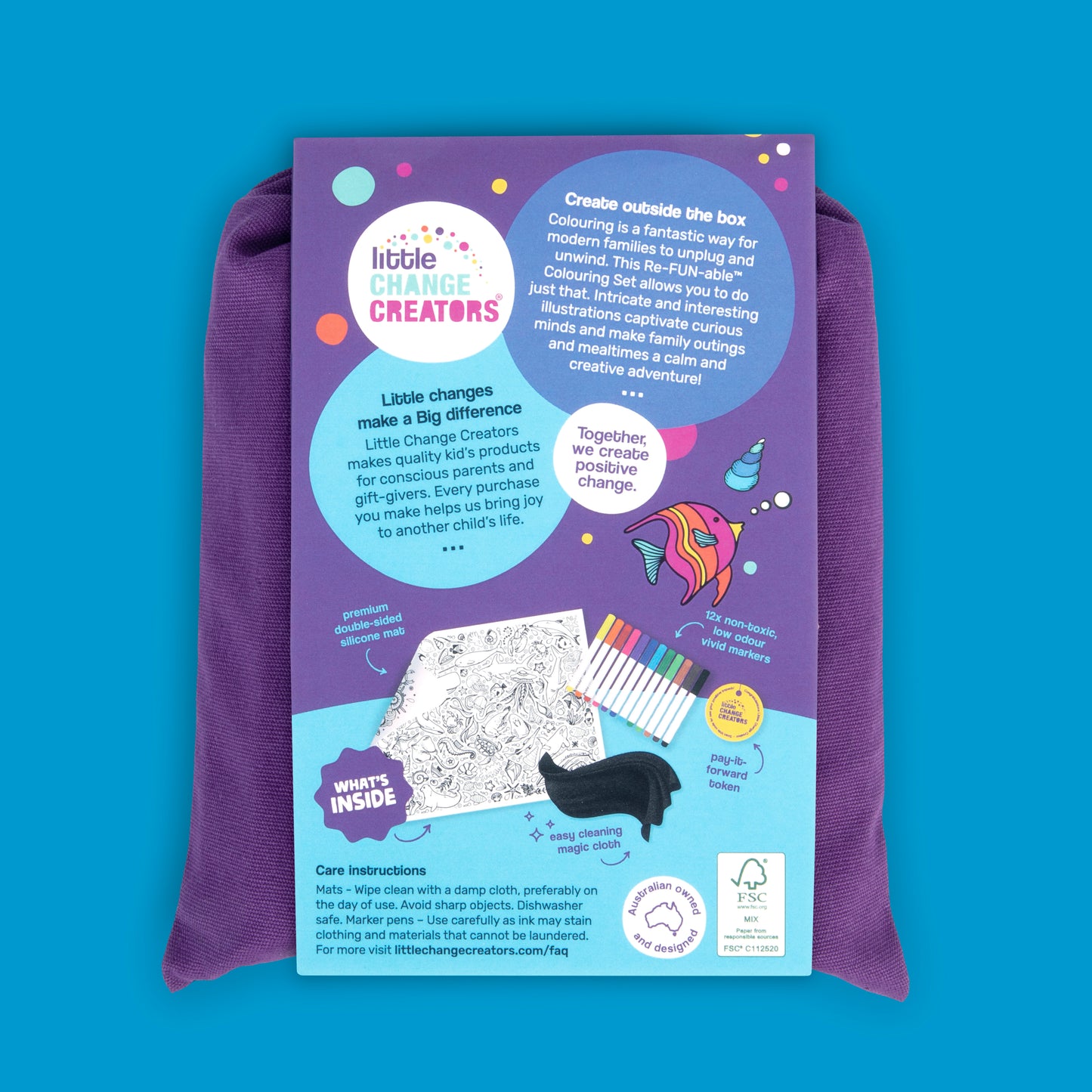 Re-Fun-able Reusable Colouring Set Underwater