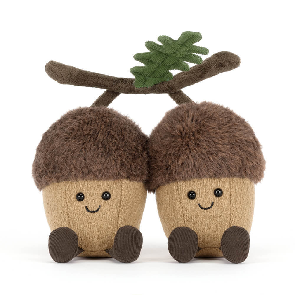 Jellycat Plush Amuseables Ort and Tum Acorns