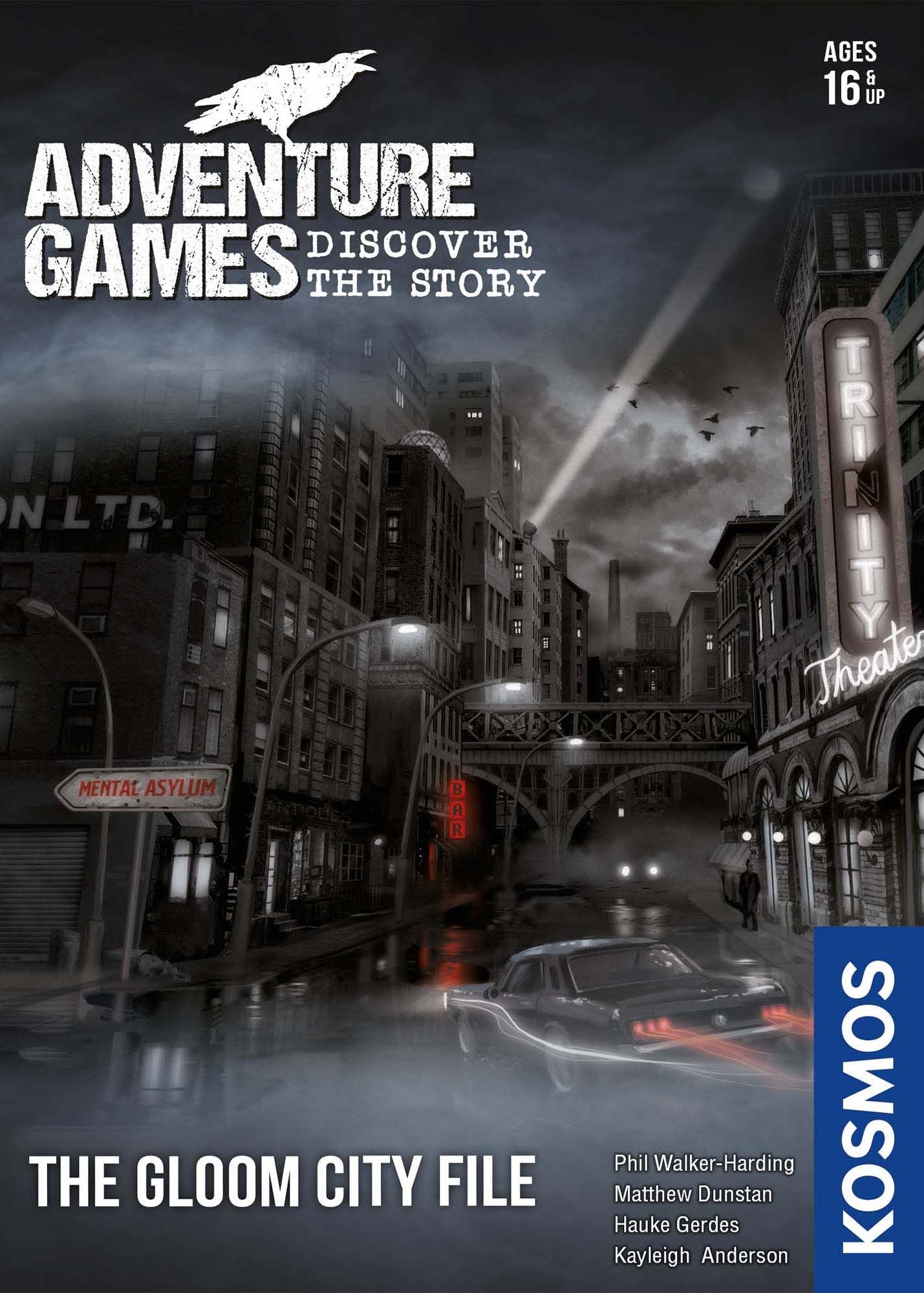 Adventure Games The Gloom City File Co-Operative Board Game