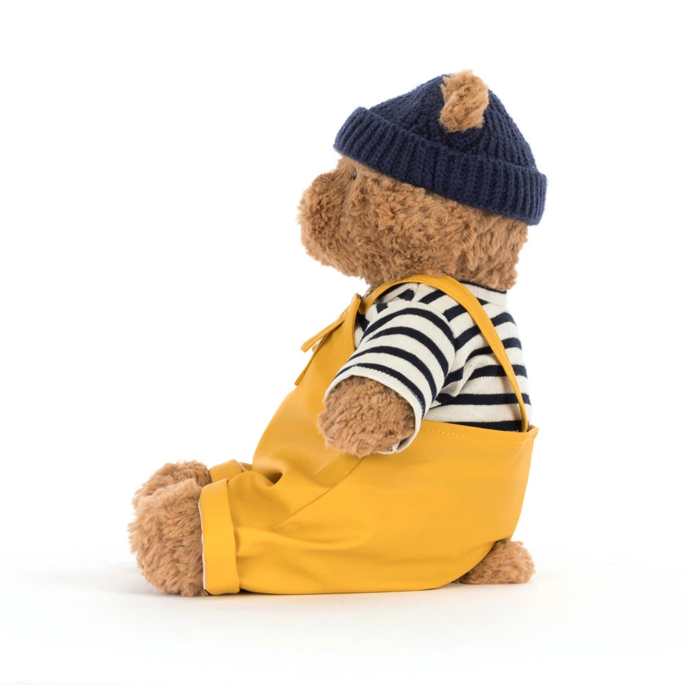 Jellycat Plush Bartholomew Bear in a Seafarer Outfit