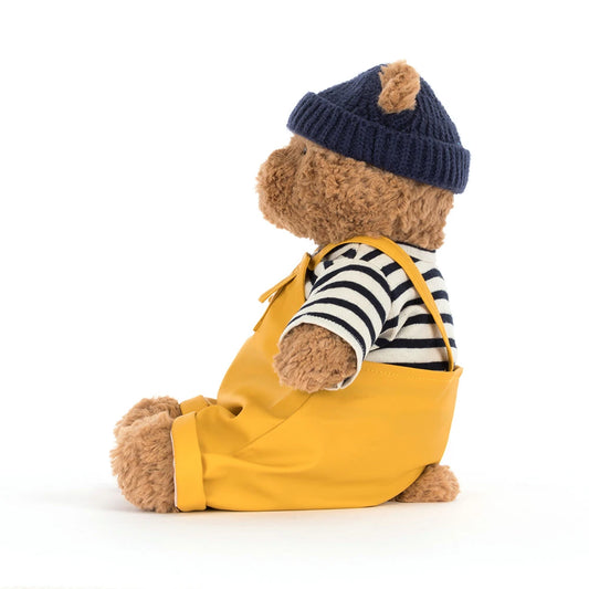 Jellycat Plush Bartholomew Bear in a Seafarer Outfit
