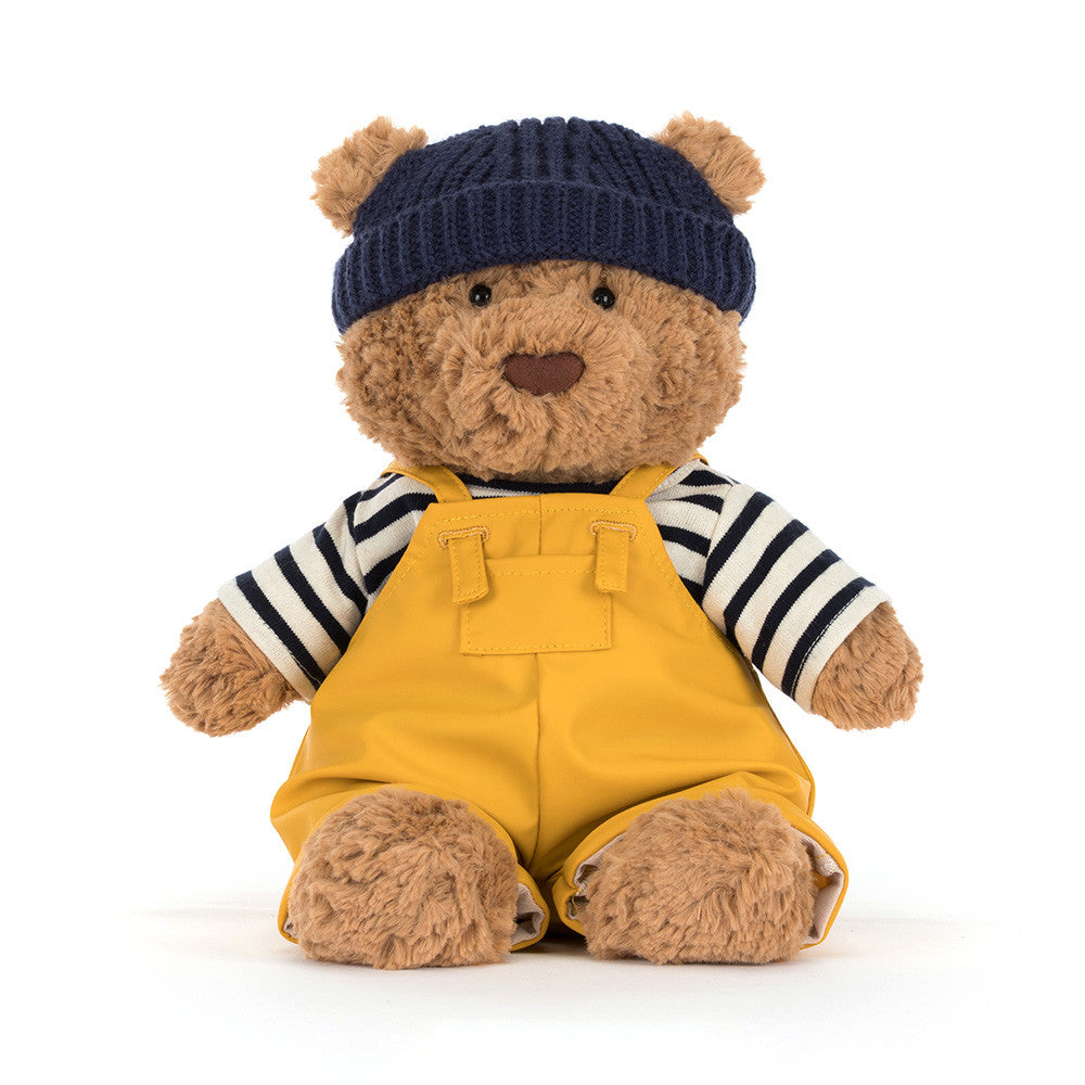 Jellycat Plush Bartholomew Bear in a Seafarer Outfit