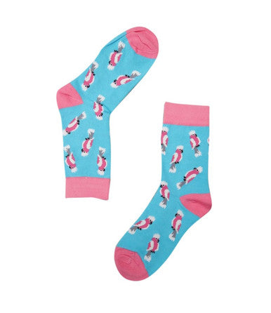 Sole Mates Socks Pete Cromer Galah Pink