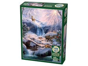 Cobble Hill 1000pc Jigsaw Puzzle Mystic Falls in Winter