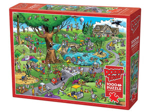 Cobble Hill Doodle Town 1000pc Jigsaw Puzzle Par For Course