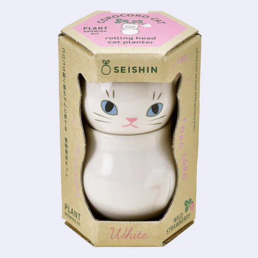 Seishin Coro Coro Cat Wild Strawberry Growing Kit