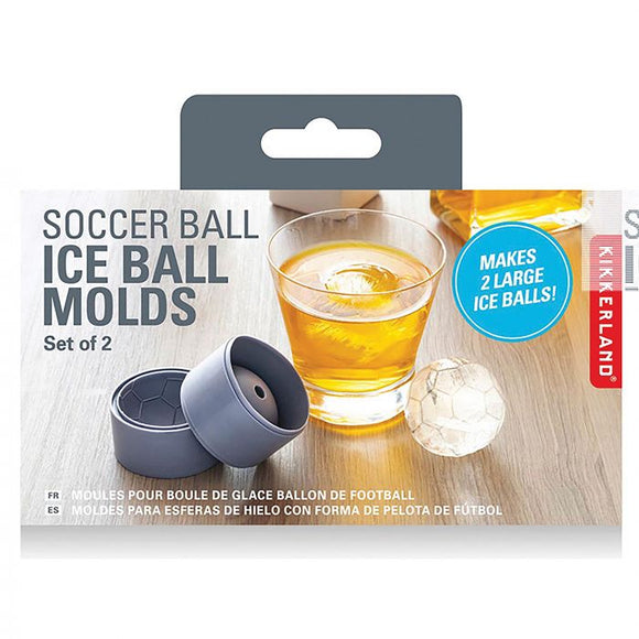 Kikkerland Soccer Ball Ice Moulds