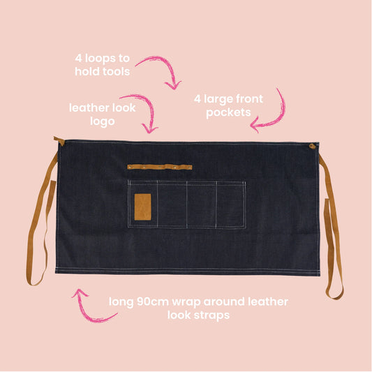 Annabel Trends Sprout Denim Waist Garden Apron