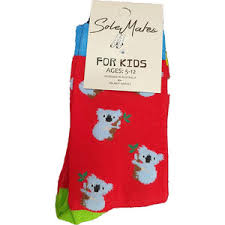 Sole Mates Kids Socks Koala Red