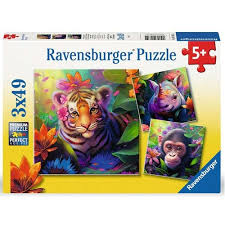 Ravensburger 3x49pc Jigsaw Puzzle Jungle Babies