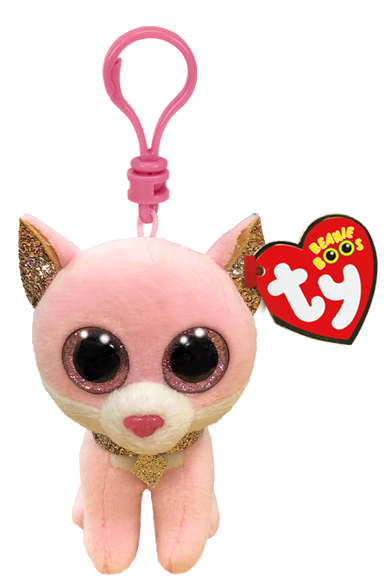 Ty Beanie Boos Fiona Pink Cat Clip