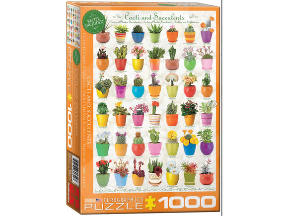 Eurographics 1000pc Jigsaw Puzzle Cacti and Succulents